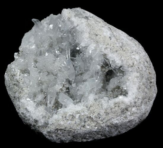 Celestine (Celestite) Crystal Geode - Madagascar #31267